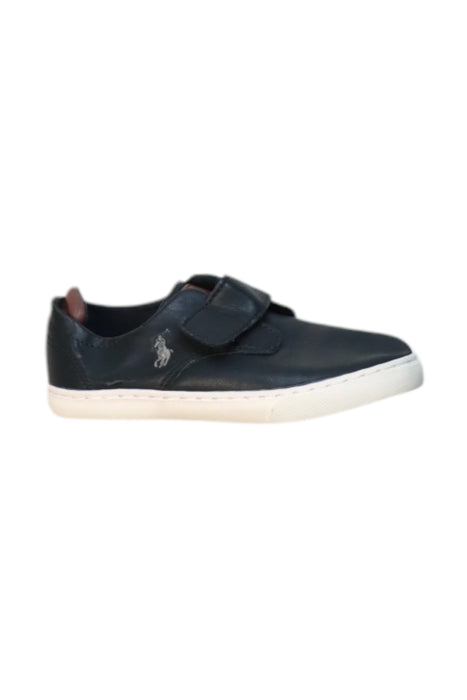 A Black Sneakers from Polo Ralph Lauren in size 4T for boy. (Front View)