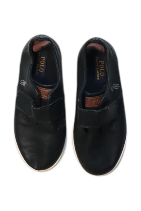 A Black Sneakers from Polo Ralph Lauren in size 4T for boy. (Back View)