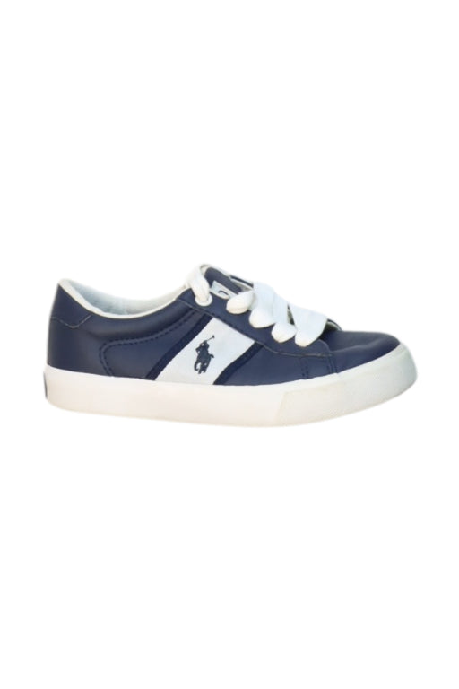 A Navy Sneakers from Polo Ralph Lauren in size 4T for boy. (Front View)