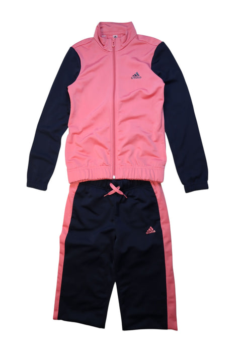 A Pink Pants Sets from Adidas in size 9Y for girl. (Front View)