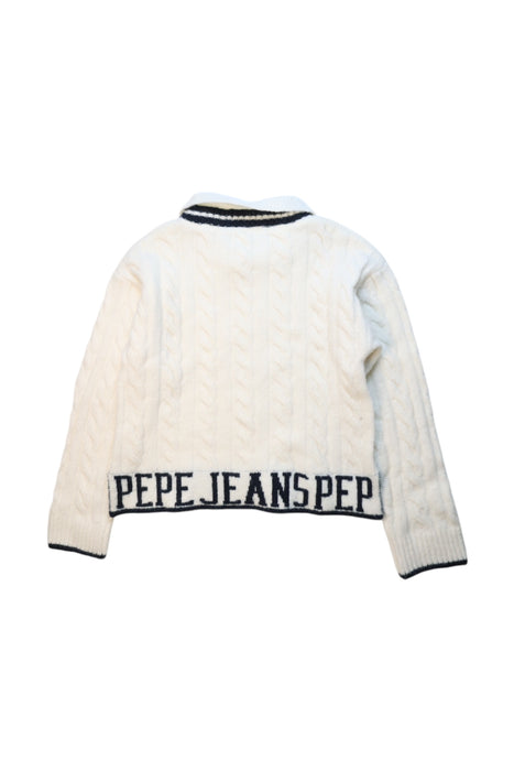 A White Knit Sweaters from Pepe Jeans in size 8Y for girl. (Back View)