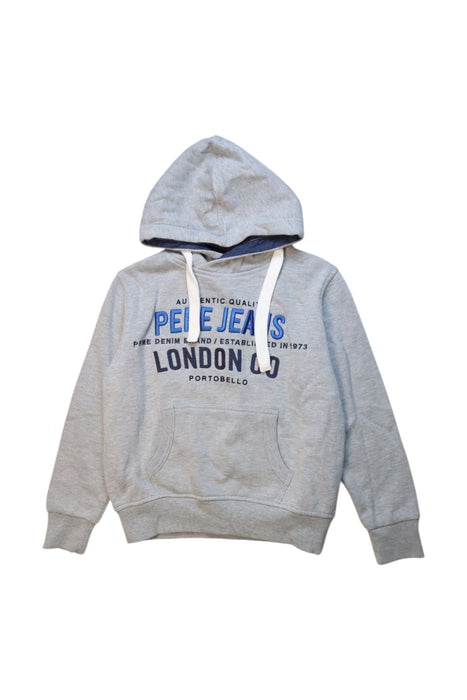 A Grey Hooded Sweatshirts from Pepe Jeans in size 8Y for neutral. (Front View)