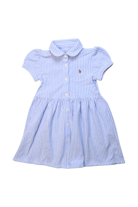 A Blue Short Sleeve Dresses from Ralph Lauren in size 18-24M for girl. (Front View)