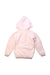 A Pink Puffer/Quilted Jackets from Chickeeduck in size 4T for girl. (Back View)