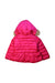 A Pink Puffer/Quilted Jackets from Jacadi in size 5T for girl. (Back View)