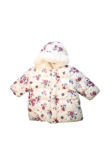 A Multicolour Puffer/Quilted Jackets from Petit Bateau in size 12-18M for girl. (Front View)