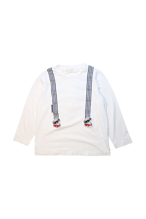 A White Long Sleeve Tops from Nicholas & Bears in size 6T for boy. (Front View)