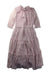 A Pink Long Sleeve Dresses from Velveteen in size 8Y for girl. (Front View)