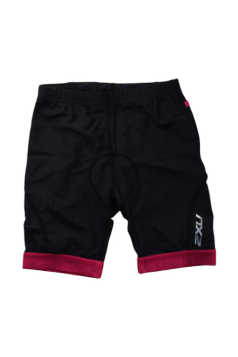 A Black Active Shorts from 2XU in size 10Y for neutral. (Front View)