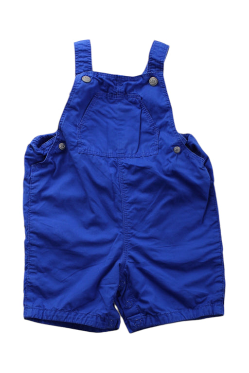 A Blue Overall Shorts from Petit Bateau in size 6-12M for neutral. (Front View)