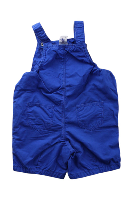 A Blue Overall Shorts from Petit Bateau in size 6-12M for neutral. (Back View)