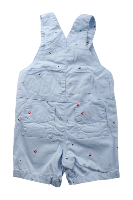 A Blue Overall Shorts from Jacadi in size 12-18M for boy. (Back View)