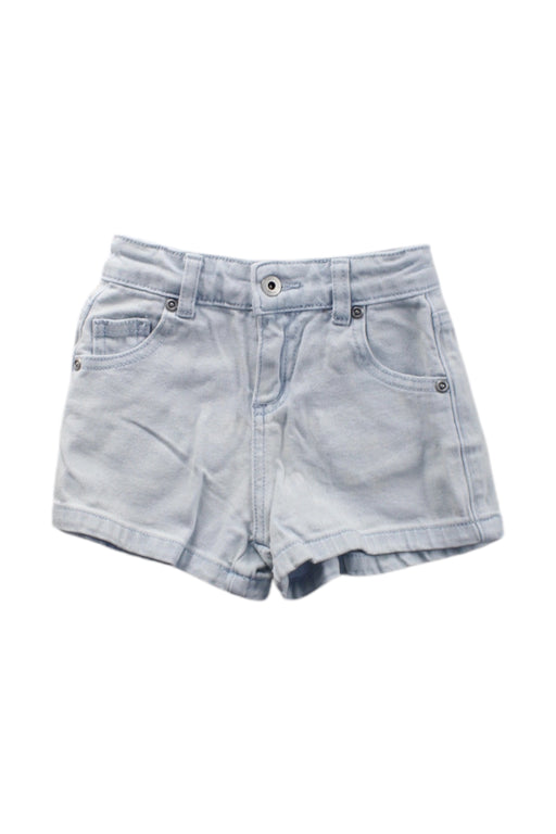 A Blue Shorts from Seed in size 3T for neutral. (Front View)