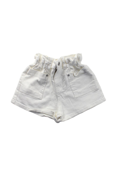 A White Shorts from Seed in size 4T for girl. (Front View)