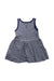 A Navy Sleeveless Dresses from Petit Bateau in size 3T for girl. (Back View)