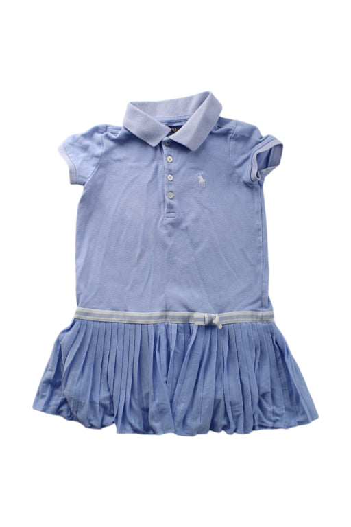 A Blue Short Sleeve Dresses from Polo Ralph Lauren in size 3T for girl. (Front View)