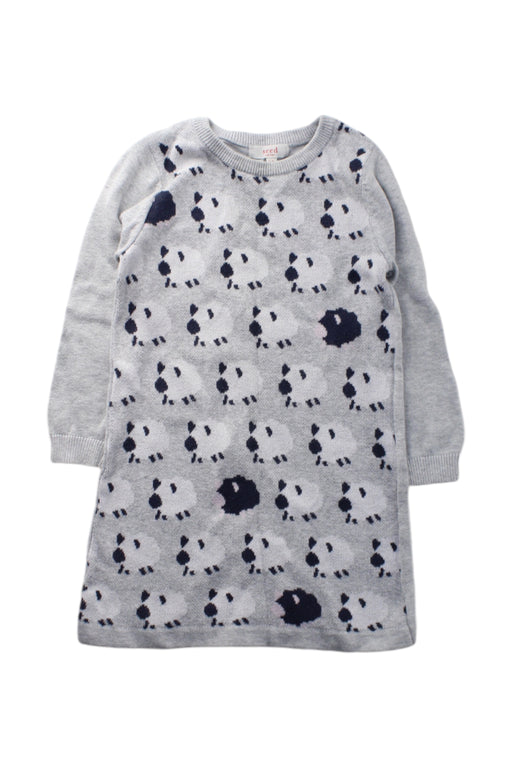 A Grey Sweater Dresses from Seed in size 2T for girl. (Front View)