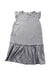 A Grey Sleeveless Dresses from Trudy & Teddy in size 5T for girl. (Front View)