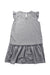 A Grey Sleeveless Dresses from Trudy & Teddy in size 5T for girl. (Back View)