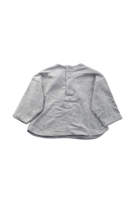 A Grey Crewneck Sweatshirts from Petit Bateau in size 6-12M for neutral. (Back View)