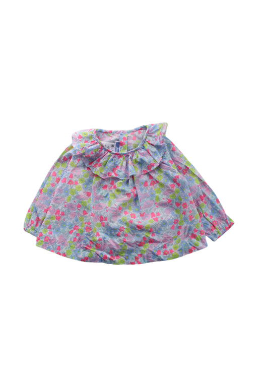 A Multicolour Long Sleeve Tops from Jacadi in size 3-6M for girl. (Front View)