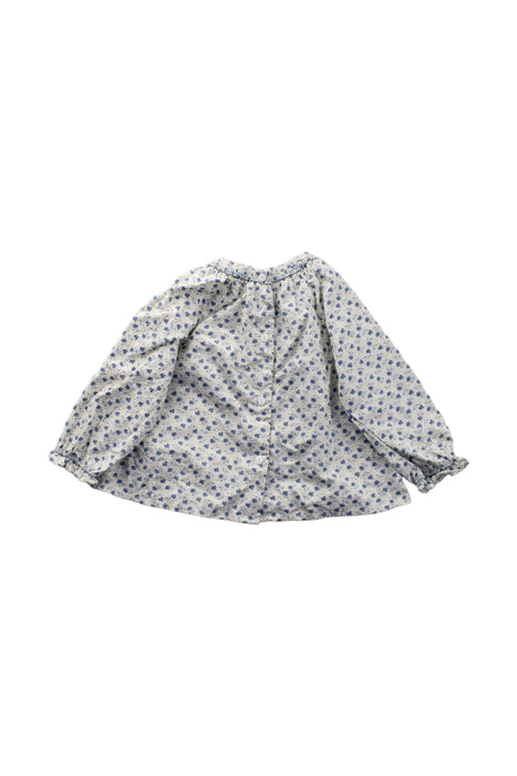 A Blue Long Sleeve Dresses from Cyrillus in size 6-12M for girl. (Back View)