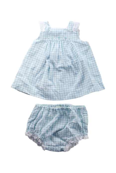 A Blue Dress Sets from Nanos in size 0-3M for girl. (Front View)