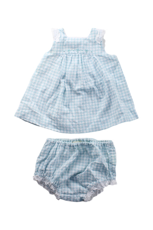 A Blue Dress Sets from Nanos in size 0-3M for girl. (Front View)
