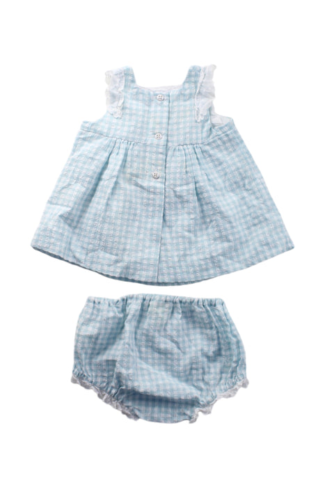 A Blue Dress Sets from Nanos in size 0-3M for girl. (Back View)