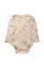 A Beige Long Sleeve Bodysuits from Konges Sløjd in size 6-12M for neutral. (Back View)