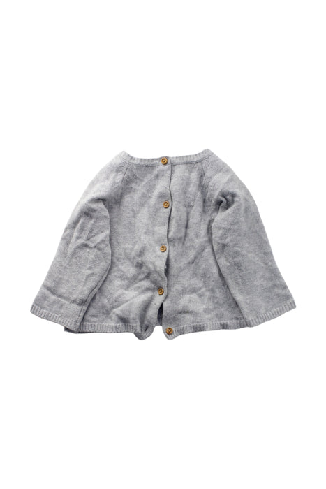 A Grey Long Sleeve Tops from Cyrillus in size 6-12M for neutral. (Back View)