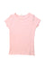 A Pink Short Sleeve Tops from Seed in size 5T for girl. (Front View)