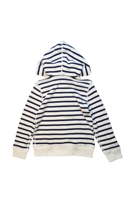 A Navy Zippered Sweatshirts from Polo Ralph Lauren in size 5T for girl. (Back View)