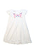 A White Short Sleeve Dresses from La Compagnie des Petits in size 4T for girl. (Front View)