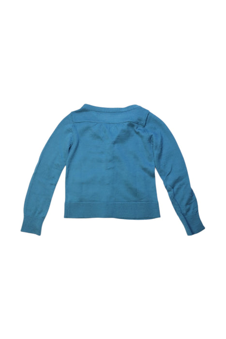 A Blue Cardigans from Bonpoint in size 3T for girl. (Back View)