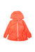 A Orange Rain Jackets from Jacadi in size 4T for girl. (Front View)