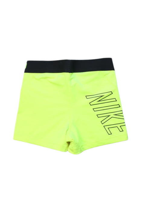 A Yellow Active Shorts from Nike in size 13Y for girl. (Back View)