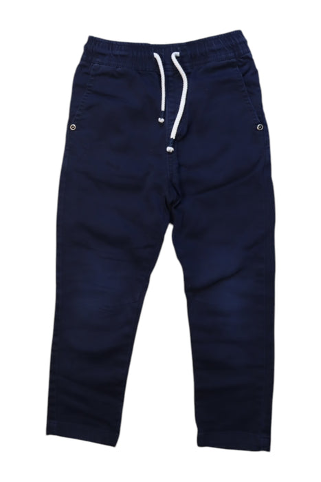 A Navy Casual Pants from Seed in size 4T for boy. (Front View)