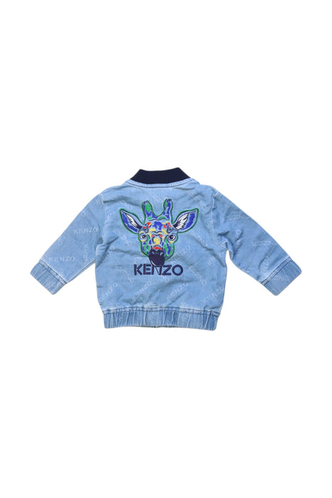 A Blue Lightweight Jackets from Kenzo in size 6-12M for boy. (Back View)