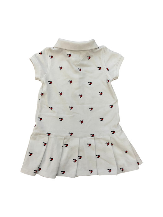 A White Short Sleeve Dresses from Tommy Hilfiger in size 12-18M for girl. (Back View)