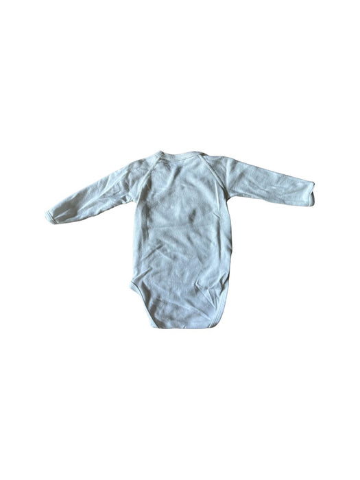 A White Long Sleeve Bodysuits from Petit Bateau in size 3-6M for neutral. (Back View)