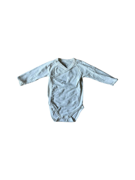 A White Long Sleeve Bodysuits from Petit Bateau in size 3-6M for neutral. (Back View)