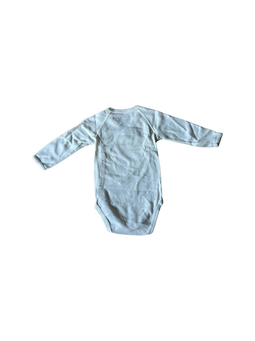A White Long Sleeve Bodysuits from Petit Bateau in size 3-6M for neutral. (Back View)