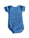 A Blue Short Sleeve Bodysuits from Petit Bateau in size 0-3M for boy. (Back View)