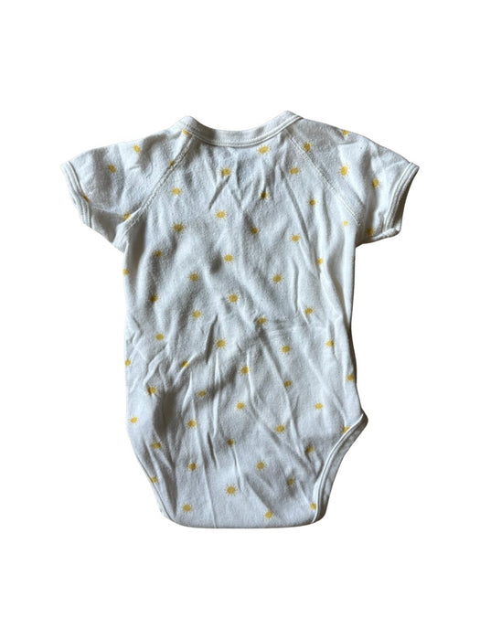 A White Short Sleeve Bodysuits from Petit Bateau in size 3-6M for neutral. (Back View)