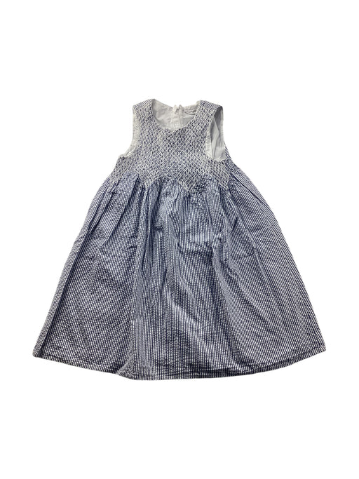 A White Sleeveless Dresses from The Little White Company in size 4T for girl. (Front View)