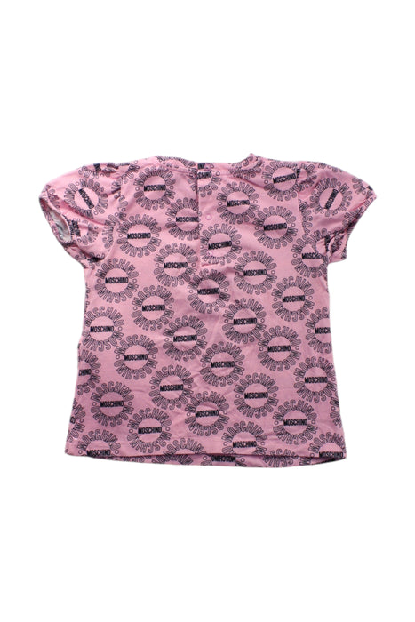 A Pink Short Sleeve T Shirts from Moschino in size 3T for neutral. (Back View)