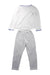 A White Pyjama Sets from Petit Bateau in size 4T for neutral. (Back View)