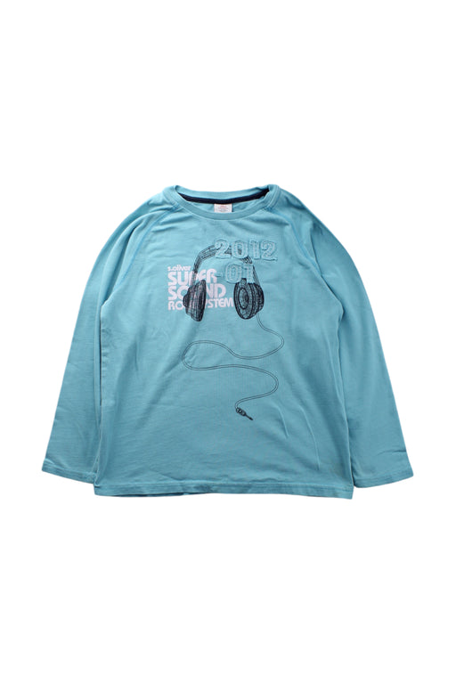 A Blue Long Sleeve T Shirts from s.Oliver in size 5T for boy. (Front View)
