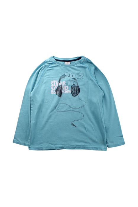 A Blue Long Sleeve T Shirts from s.Oliver in size 5T for boy. (Front View)